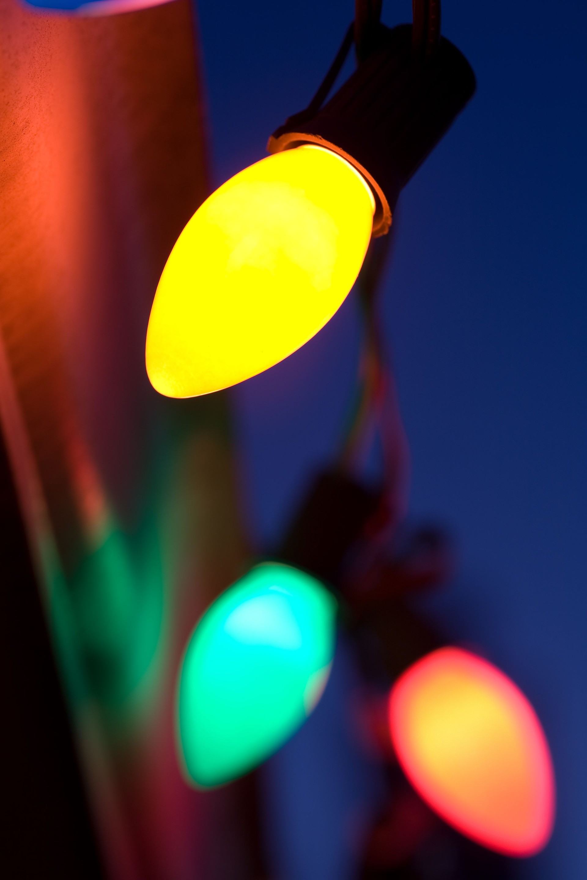 C-9 Christmas Lights Closeup
